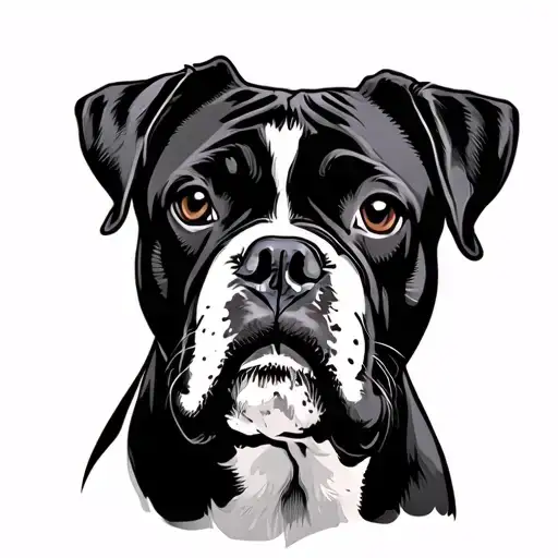 Boxer Dog Sillouette