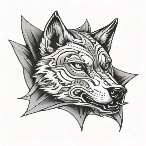 Wolf Head In An Arm Bracer