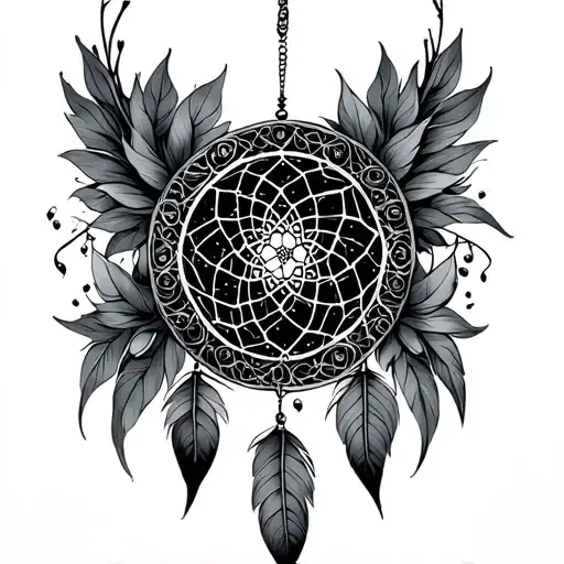 Dream Catcher Entangled In A Beautiful