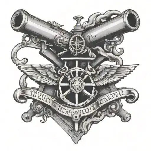 Usn Gunners Mate Cross Cannons