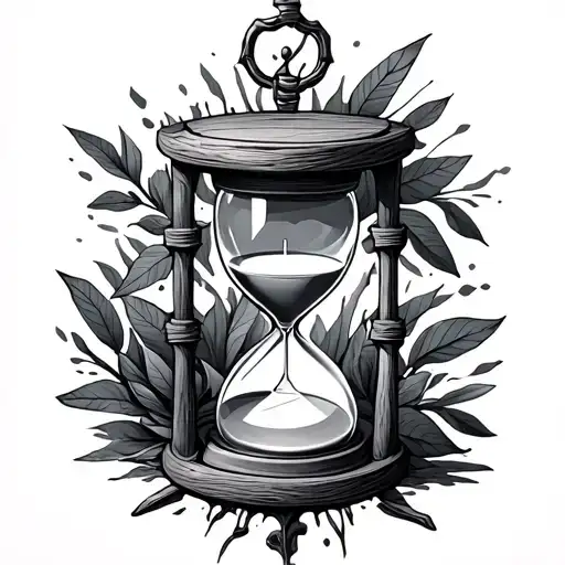 Hourglass Anchored To Ground