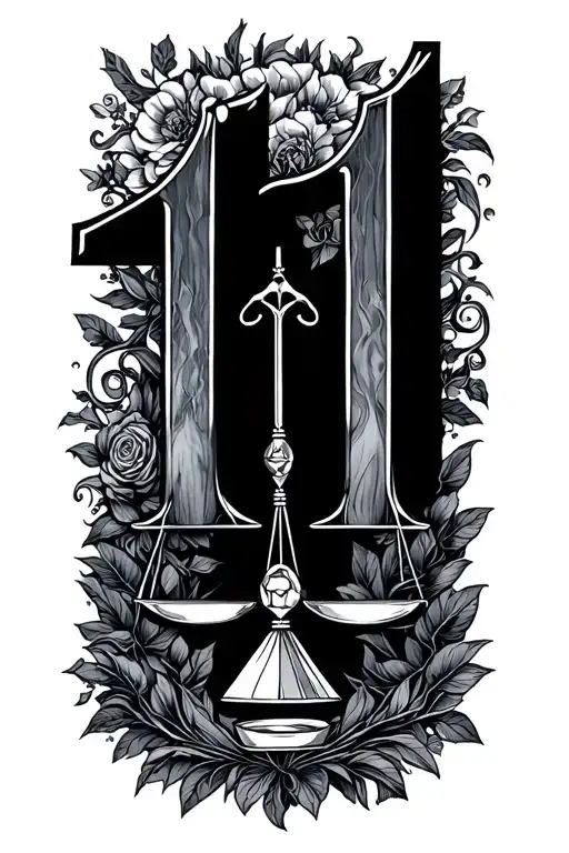 Number 11 Sign Of The Libra And The Carat Spul