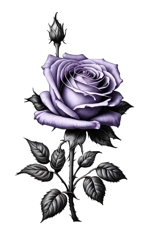 Purple Rose Flower