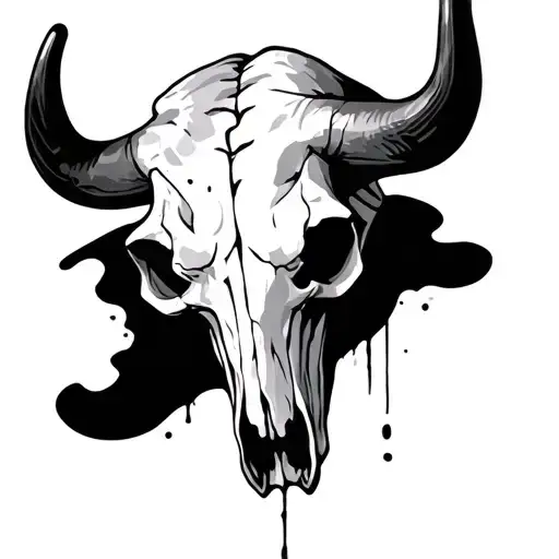 Shadow Bull Skull