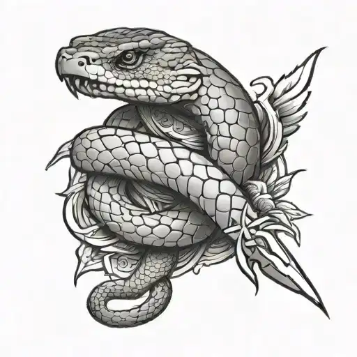 Snake And Dagger