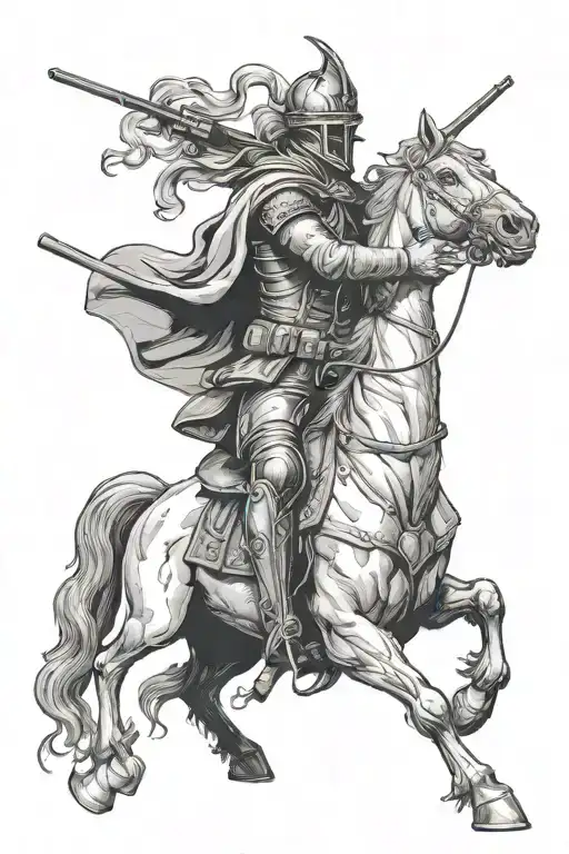 Fourth Horseman Of The Apocalypse Holding A Gun