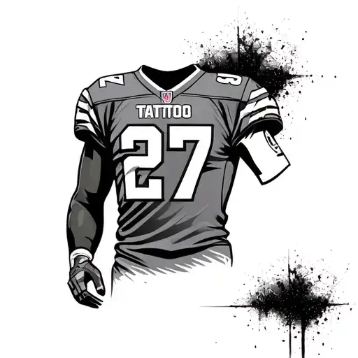 Football Jersey With Numbers 27