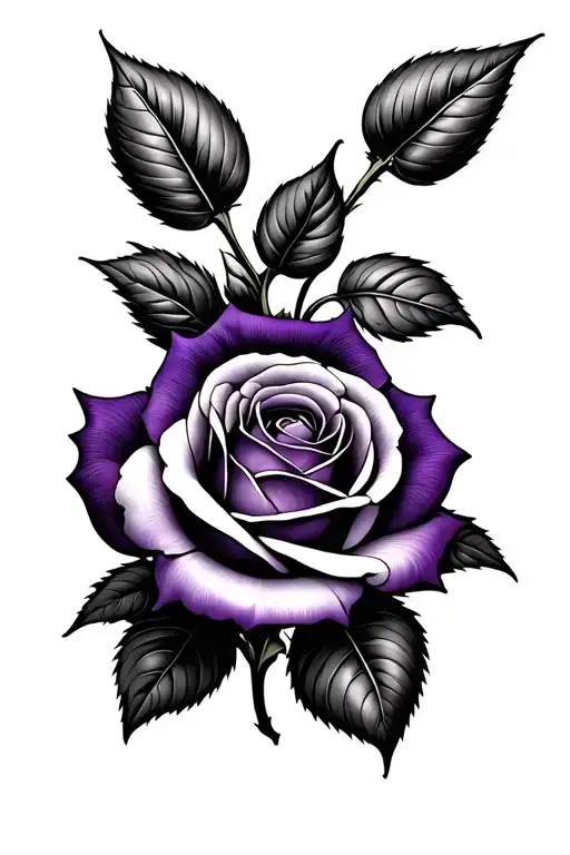Purple Rose Flower