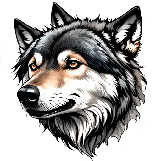 Cyotte Surrounded By Wolves