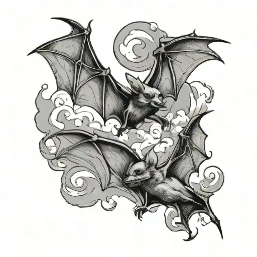 Bats Flying
