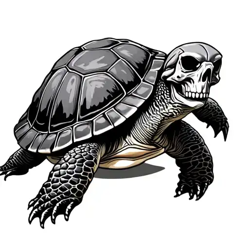 Turtle With Skull Inside