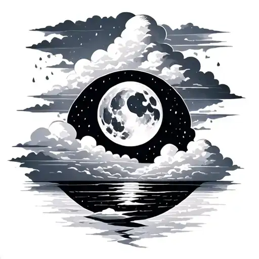 Rain Cloud Sky Heaven Moon