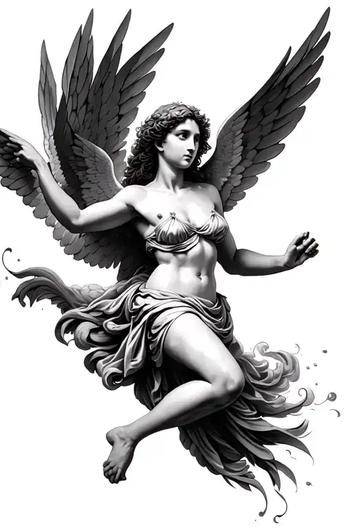Greek Mythology Icarus Falling Feminine
