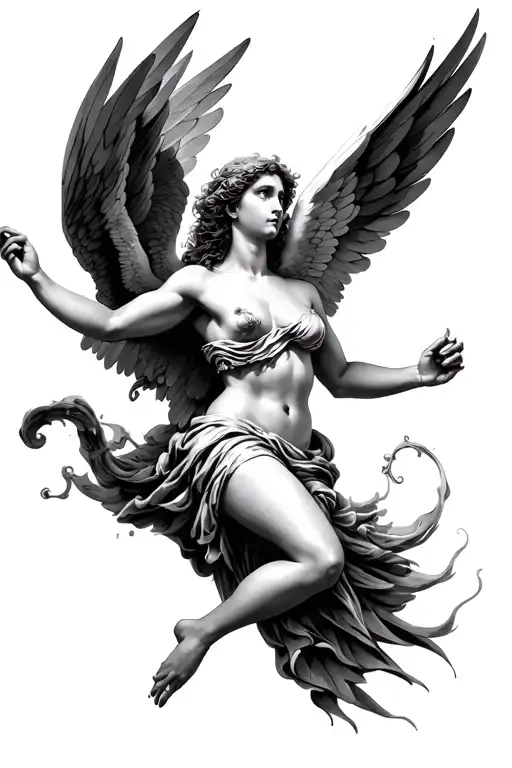 Greek Mythology Icarus Falling Feminine
