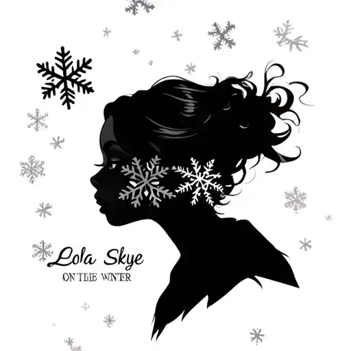 Lola Skye Name With Snowflakes To Show She Is Owned By A Mistress Named Winter