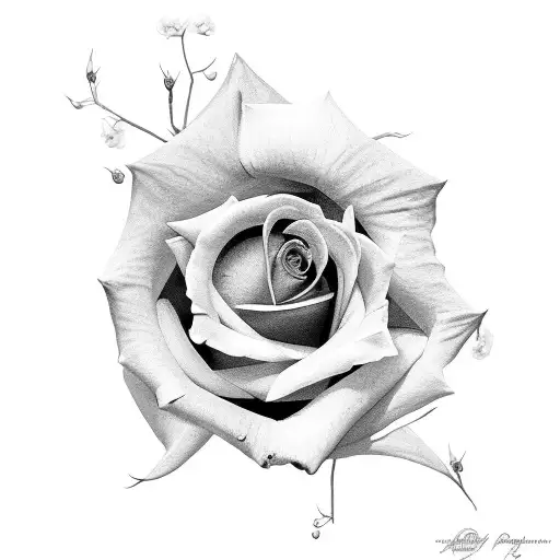 Rose And Honeysuckle