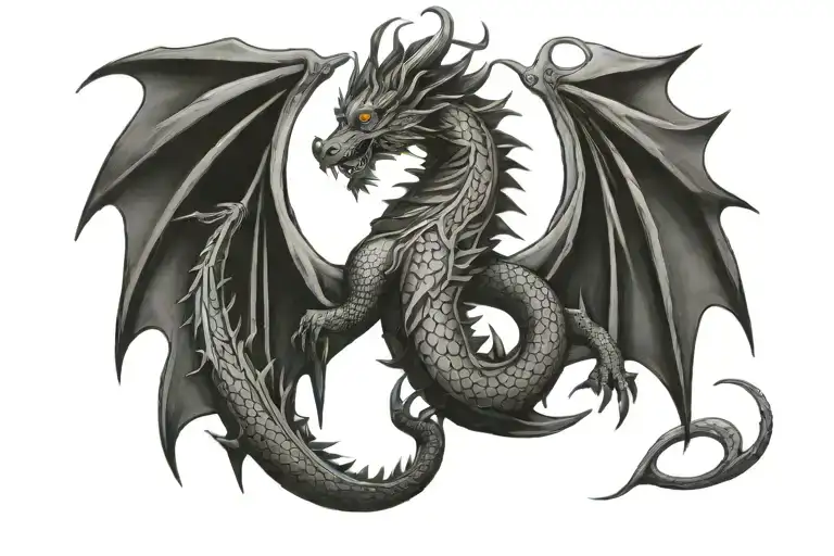 Back Shoulder Chinese Dragon Wrapped Around The Sun Going Into Collar Bone And Down Arm For A Woman