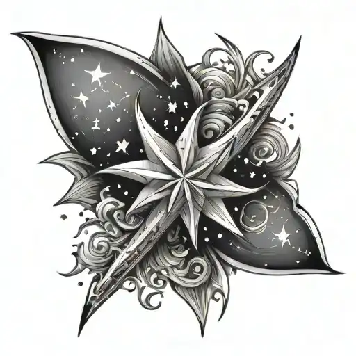 Sting Raywith Stars Forming