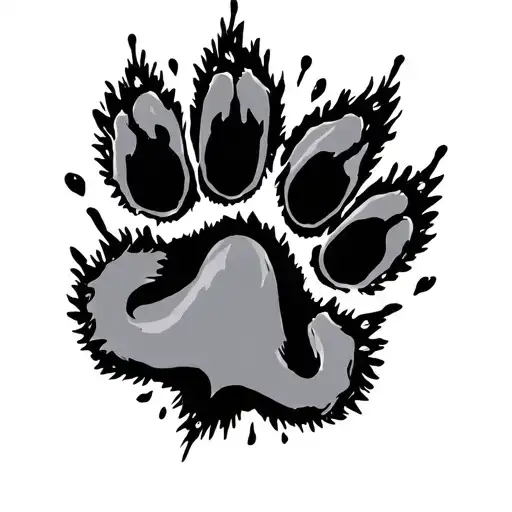 Paw Print Love Death