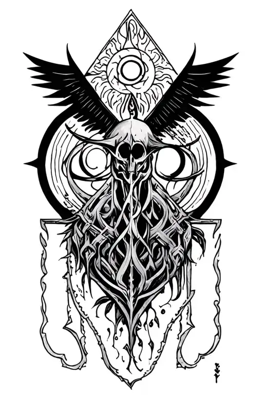 Occult Symbol In Midsummer Movie Style