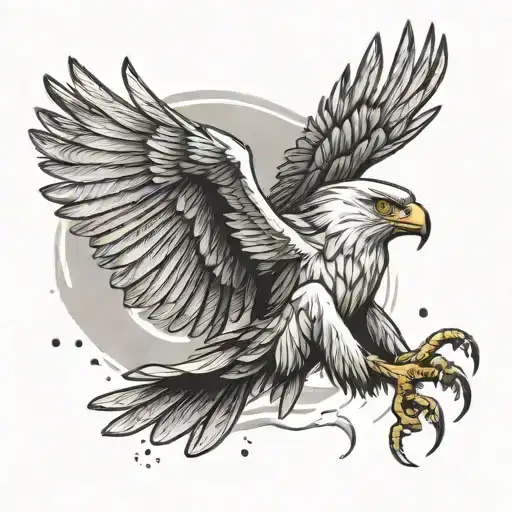 Sand Time And Flying Golden Eagly