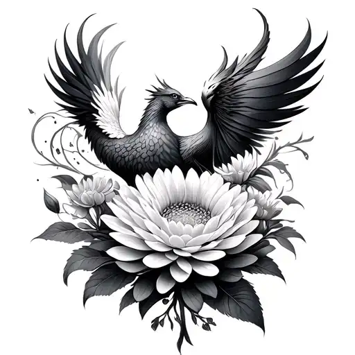 Chrysanthemum And Phoenix
