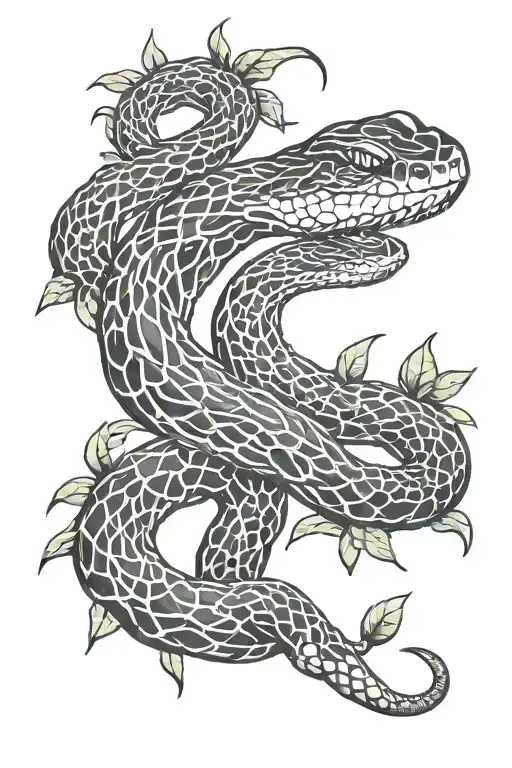 Snake Around Thorns