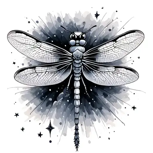 Dragonfly With Stars