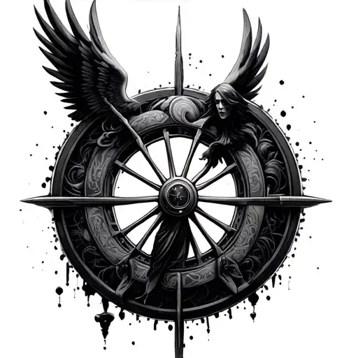 Ezikiel Wheel Angel Falling