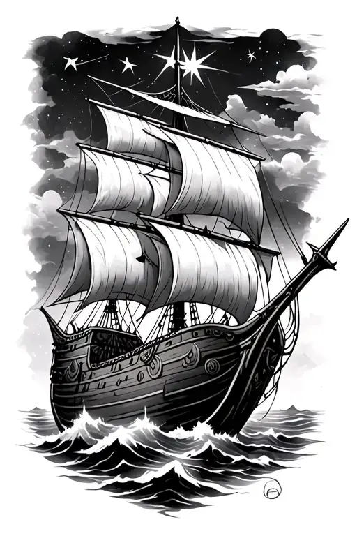 Thor Viking Ship Stars