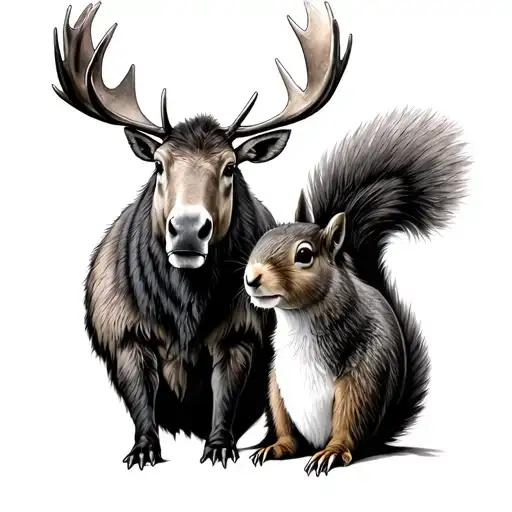 Sam And Dean From Supernatural Being A Moose And A Squirrel