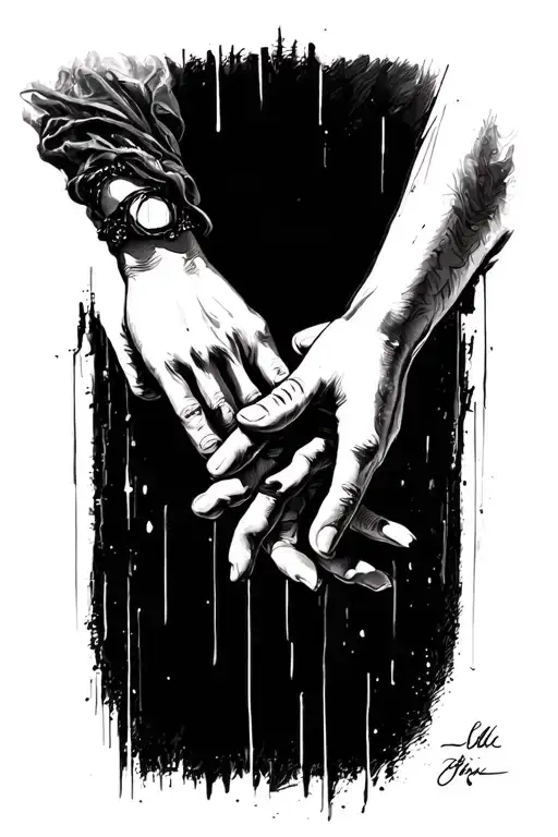 Hands Reaching Out To Each Other Hand