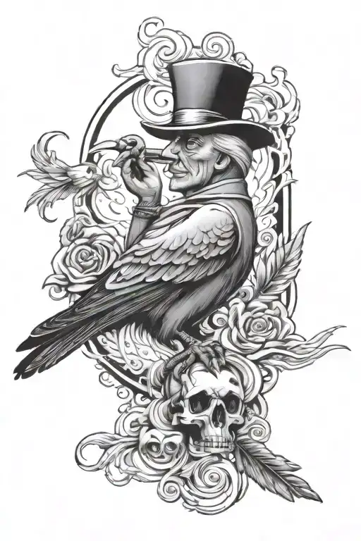 Smoke With A Bird And A Day Of Death Of My Grandpa