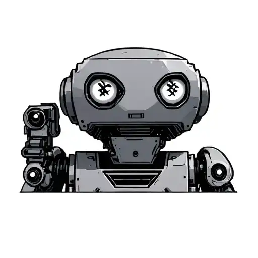 Robot With Cross Eyes
