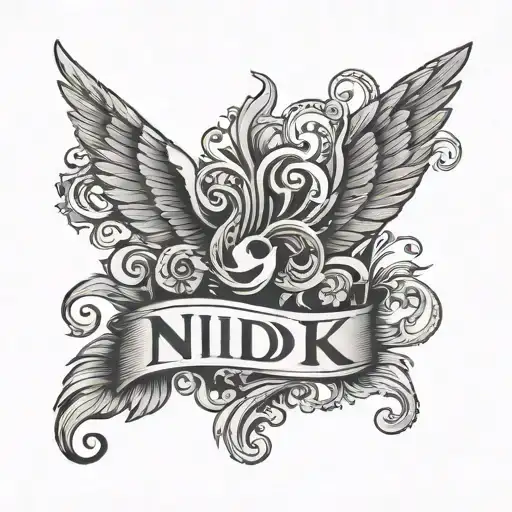 Nidik Name Logo