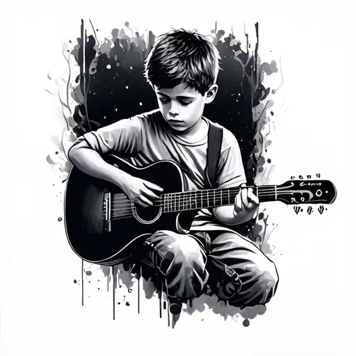 Boy Playing Guitar