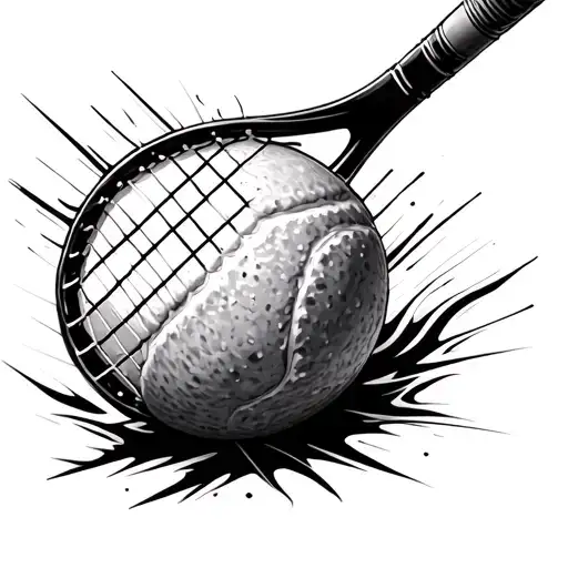 Tennis Racket And Ball Transforming