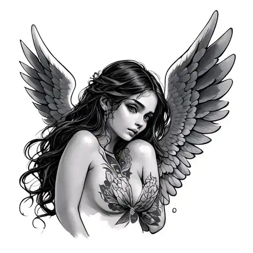 Angle Girl With Wings