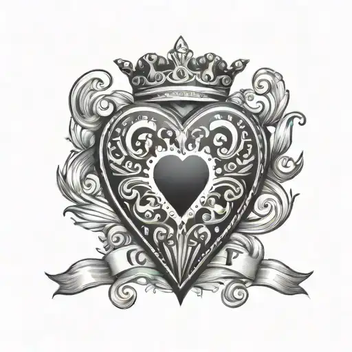 Queen Of Heart Card Logo