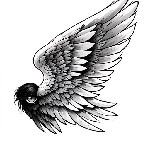 Angel Wings With Eyes