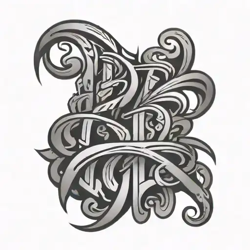 Tribal Lettering Mkk
