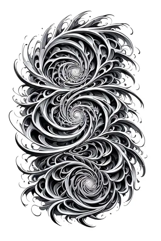 Spiral Chaos Fractal Pattern