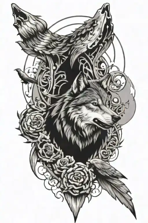 Wolf And Crows
