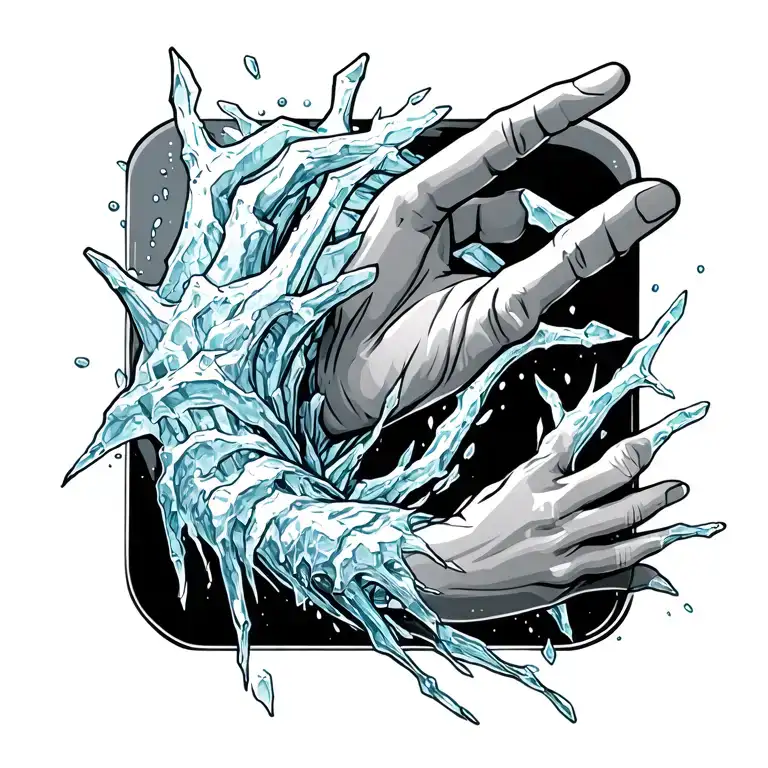 Ice Crawling Up Arm From Wrist