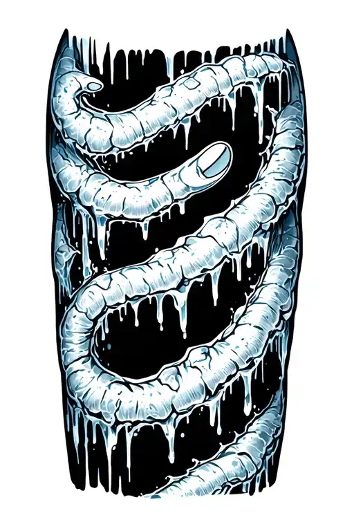 Ice Crawling Up Arm From Wrist