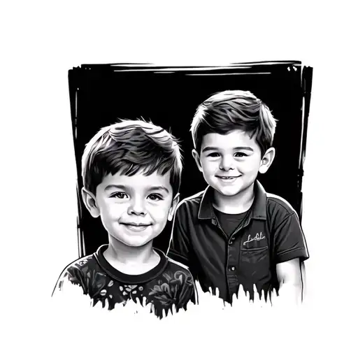 Family With 2 Boys