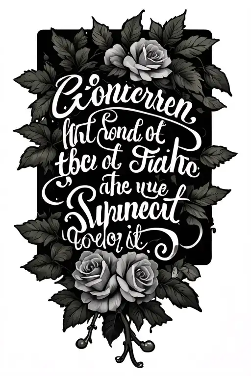 Rap Around Vines Writing Bible Verse