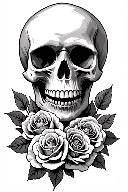 Skull And Roses
