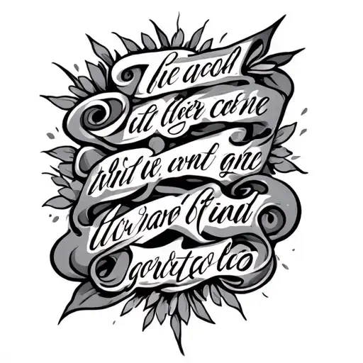 Scripture Verse Written