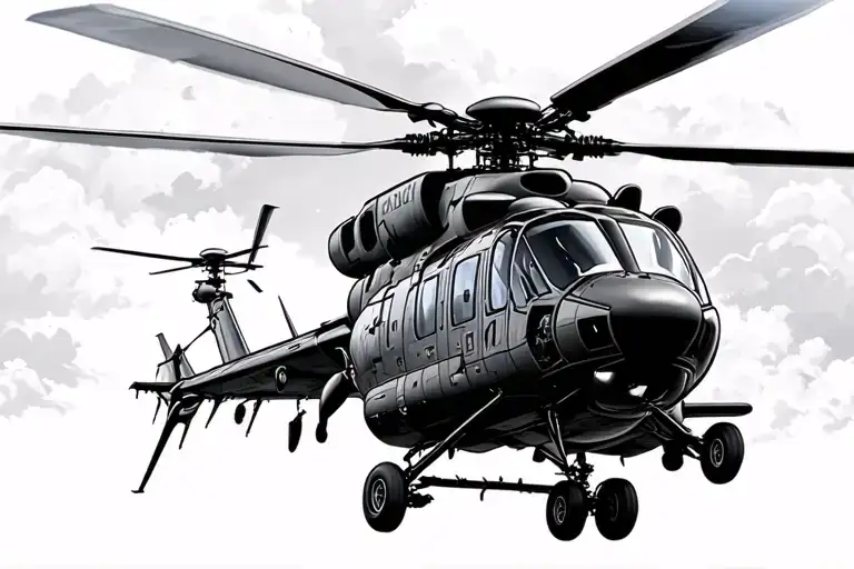 Helicopters Flying
